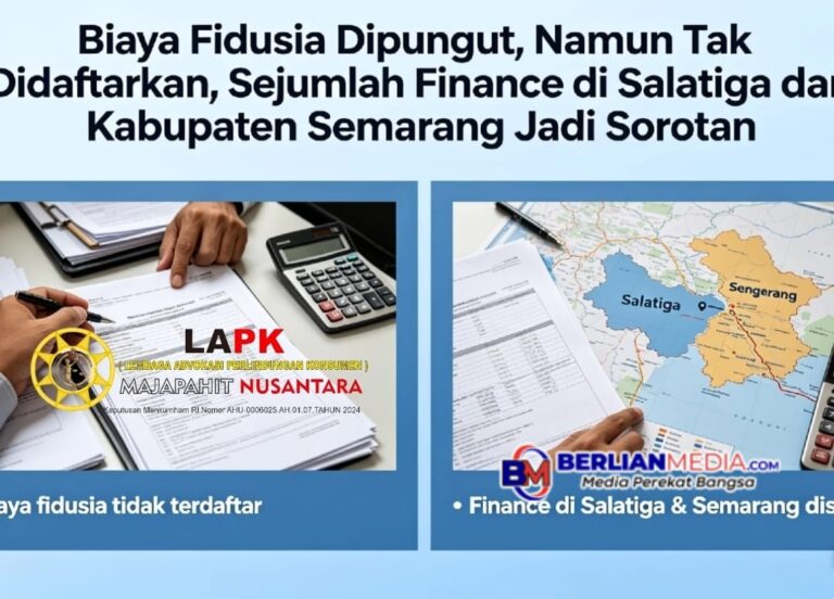 Konsumen Lembaga Pembiayaan Dibebani Biaya Fidusia dalam Angsurannya Walaupun Tidak Didaftarkan 