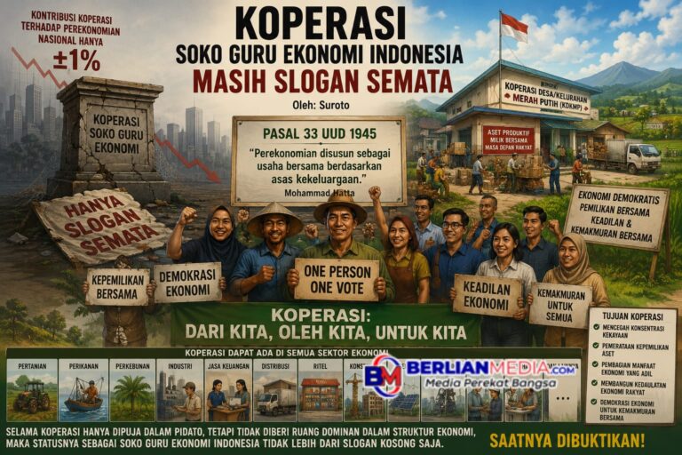KOPERASI SOKO GURU EKONOMI INDONESIA MASIH SLOGAN SEMATA
