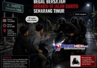 Viral !! Begal Bersajam Beraksi di Jalan Barito Semarang Timur, Korban Diancam Uang Dikuras Habis