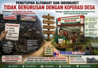 PENUTUPAN ALFAMART DAN INDOMARET TIDAK BERURUSAN DENGAN KOPERASI DESA